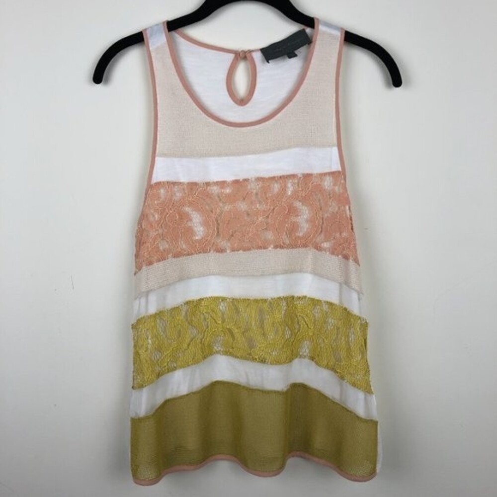 MOVING SALE Anthropologie Sunday in Brooklyn Lace Tank Top XS